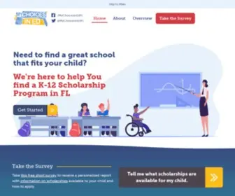 MYchoicesinedfl.org(A great education for every child is our #1 priority) Screenshot