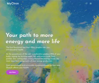 MYchonhealth.com(Mitochondria Fitness Test and Cellular Metabolism Program Accessible to Everyone) Screenshot