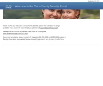 Myciscobenefits.com(Cisco US Benefits Portal) Screenshot