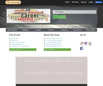 Mycitybaroda.in(A Simple Website For Adding Little More Comfort in Routine Life menu Menu) Screenshot