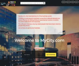 Mycity.com(Turn your Social Media into Relationships & Referrals) Screenshot