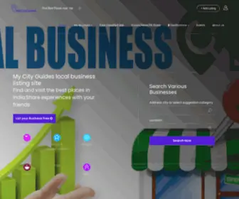 Mycityguides.in(Free Business Listing Sites in United States) Screenshot