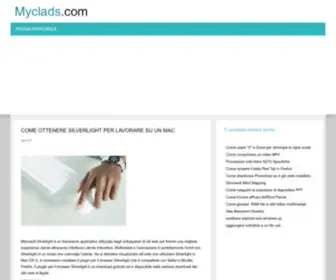 MYclads.com(Content) Screenshot