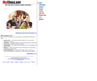 MYclass.net(Classroom web sites for teachers) Screenshot