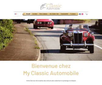 MYclassicautomobile.com(Location de voiture de collection) Screenshot