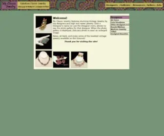 MYclassicJewelry.com(Vintage Jewelry Designers Online Mall at My Classic Jewelry) Screenshot