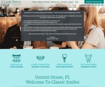 MYclassicsmile.com(Dentist in Ocoee) Screenshot