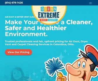 MYcleanextreme.com(Air Duct & Dryer Vent Cleaning Columbus Ohio) Screenshot