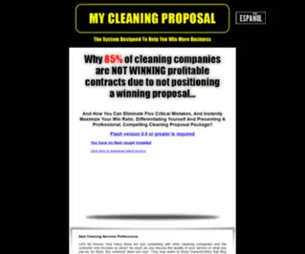 MYcleaningproposal.com(My Cleaning Proposal) Screenshot