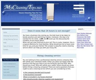 MYcleaningtips.net(Cleaning Service Information) Screenshot