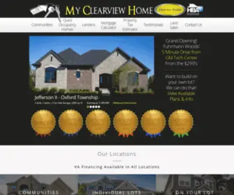 MYclearviewhome.com(Clearview Homes) Screenshot