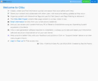 MYclibu.com(Clibu, Accessible Knowledge) Screenshot