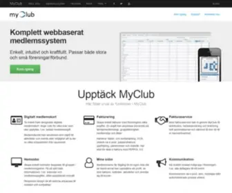 MYclub.se(MyClub) Screenshot