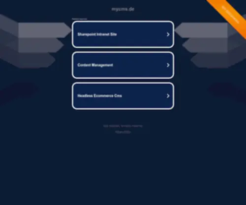 MYCMS.de(CMS) Screenshot