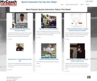 Mycoachonline.com(Video Sports Instruction For Coaches) Screenshot