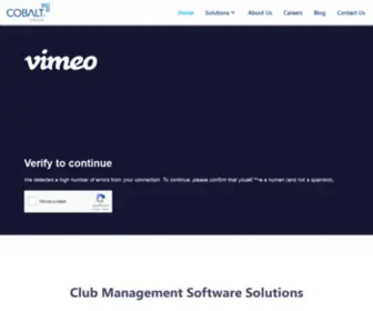 Mycobaltsoftware.com(Club Management Software Solutions) Screenshot