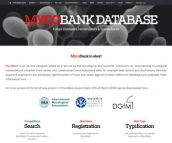 Mycobank.org(MycoBank Database) Screenshot