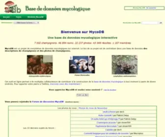 Mycodb.fr(Base de données de champignons) Screenshot