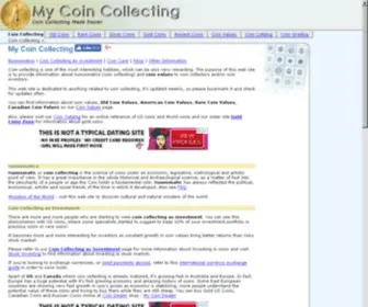 Mycoincollecting.com(Coin Collecting) Screenshot