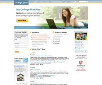 Mycollegeoptions.org(Getting in to college) Screenshot