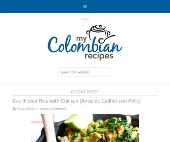 Mycolombianrecipes.com(My Colombian Recipes) Screenshot