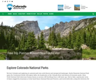 Mycoloradoparks.com(Plan Your Trip to Four Colorado National Parks Plus Fun Road Trips) Screenshot