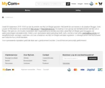 Mycom.be(Max ICT B.V. · Dé ICT webwinkel voor zakelijk & consument) Screenshot