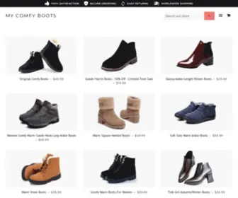 Mycomfyboots.com(My Comfy Boots) Screenshot