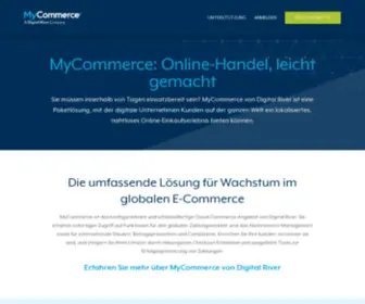 Mycommerce.de(E-Commerce mit Innovationsgeschwindigkeit betreiben) Screenshot