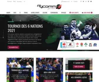 Mycomm.fr(Agence de voyages sportifs et d'événementiel) Screenshot