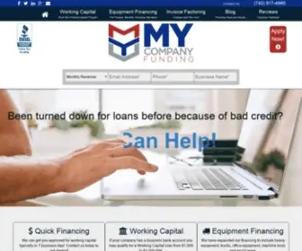 Mycompanyfunding.com(Our goal at MY Company Funding LLC) Screenshot