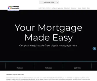 Mycompassloan.com(Compass Home Loans) Screenshot