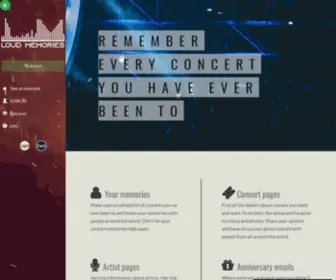 Myconcertlist.com(Concert journal) Screenshot