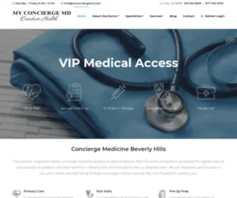 Myconciergemd.com(Concierge Medicine Los Angeles) Screenshot