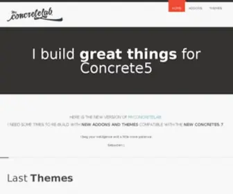 Myconcretelab.com(Concrete5) Screenshot