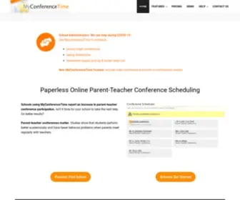 Myconferencetime.com(Paperless Online Parent) Screenshot
