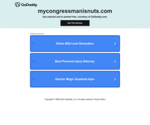 Mycongressmanisnuts.com(Mycongressmanisnuts) Screenshot