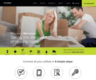 Myconnect.com.au(Get All Your Utilities Connected For Free) Screenshot