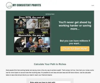 Myconsistentprofits.com(Be Money Smart) Screenshot