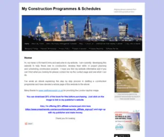 Myconstructionprogrammes.com(CONSTRUCTION PROGRAMMES SCHEDULES PROGRAMMING SCHEDULING PROGRAMS PROGRAM PROGRAMME) Screenshot