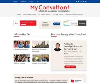 Myconsultant.ca(Canada Immigration) Screenshot