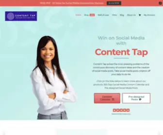 Mycontenttap.com(Social Media Content Calendar) Screenshot