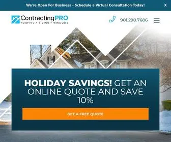 Mycontractingpro.com(Roofing Contractor Memphis) Screenshot