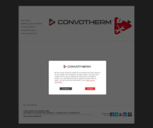 Myconvotherm.de(Download Center) Screenshot