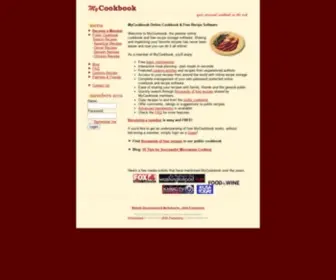 Mycookbook.com(Free Recipe Software) Screenshot