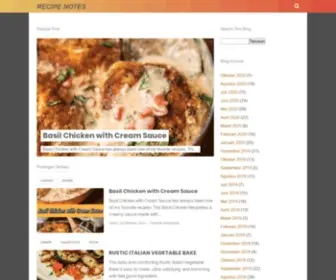 Mycookingadvisors.com(Recipe Notes) Screenshot