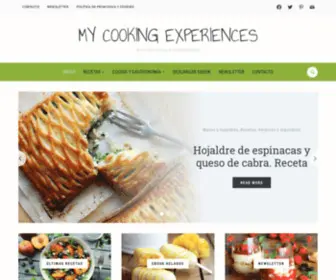 Mycookingexperiences.com(En el blog My Cooking Experiences encontrarás todo tipo de recetas) Screenshot