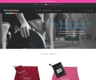 Mycoolingtowel.com(The towel that Cools you down when you are Hot) Screenshot