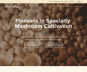 Mycopia.com(Mycopia Mushrooms) Screenshot