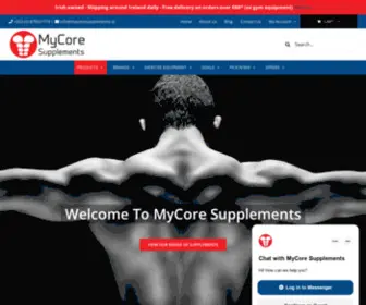 Mycoresupplements.ie(MyCore Supplements) Screenshot